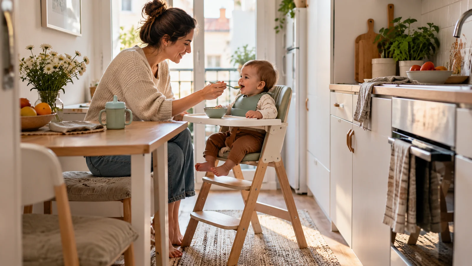 Guía de compra: trona evolutiva para una cocina pequeña