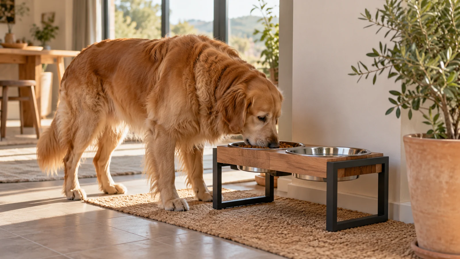 Guía de compra: comedero elevado para un perro grande