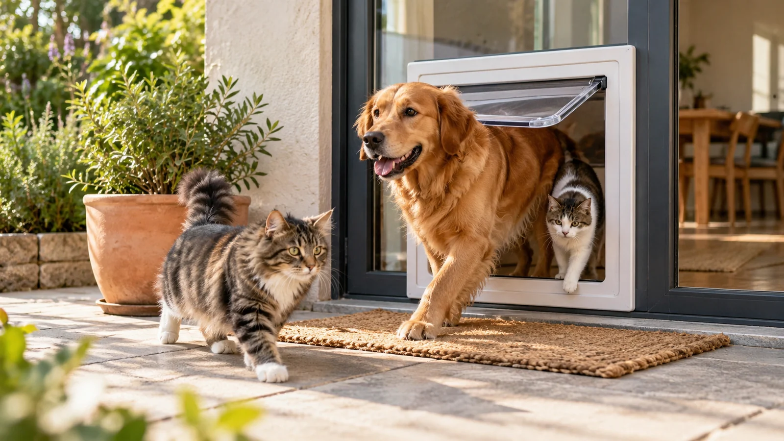 Guía de compra: puerta automática para mascotas para varios animales