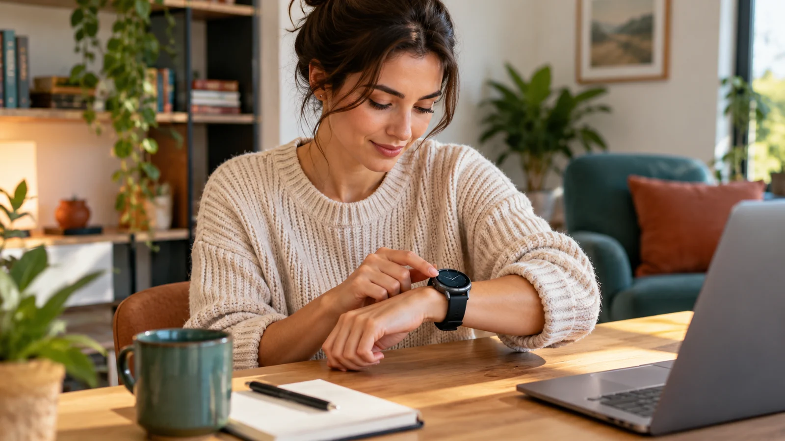 Ilustración editorial para ¿Es recomendable un smartwatch grande para una muñeca pequeña?