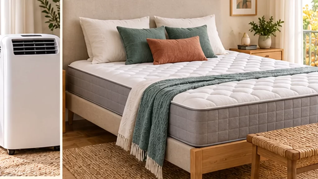Escena de descanso relacionada con merece la pena una cama canapé en una habitación húmeda